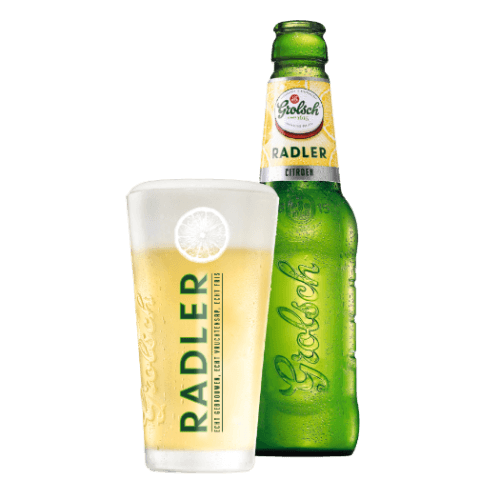 Grolsch Radler_Citroen_2.0_Fles+glas kopie Grolsch Radler 2.0 krat 24 x 30 cl - Afbeelding 1